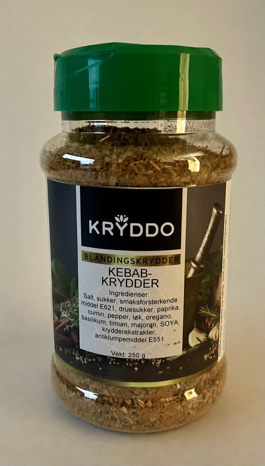 Kebab krydder 250 gram i boks