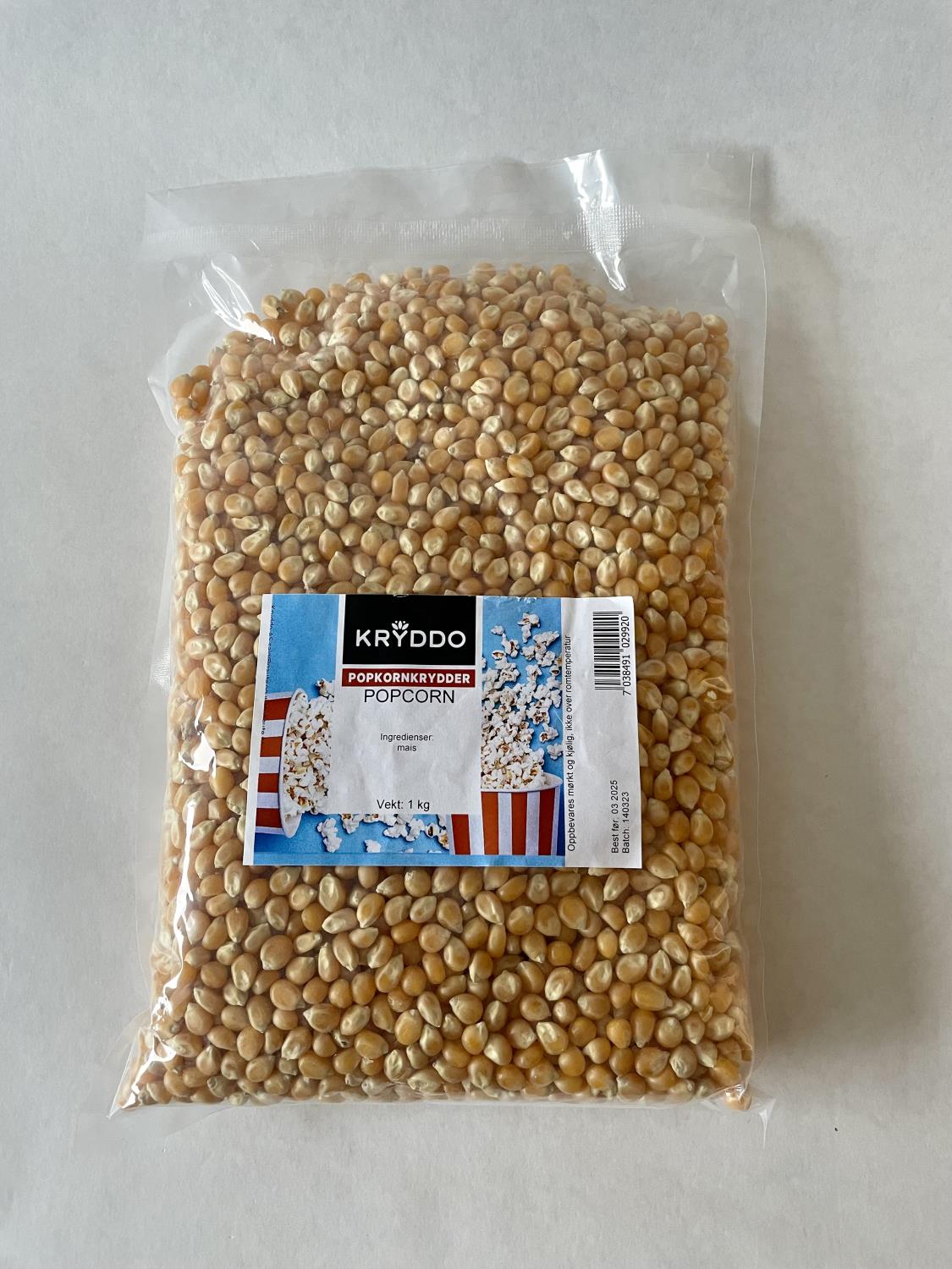 Popcorn upoppet 1 kg