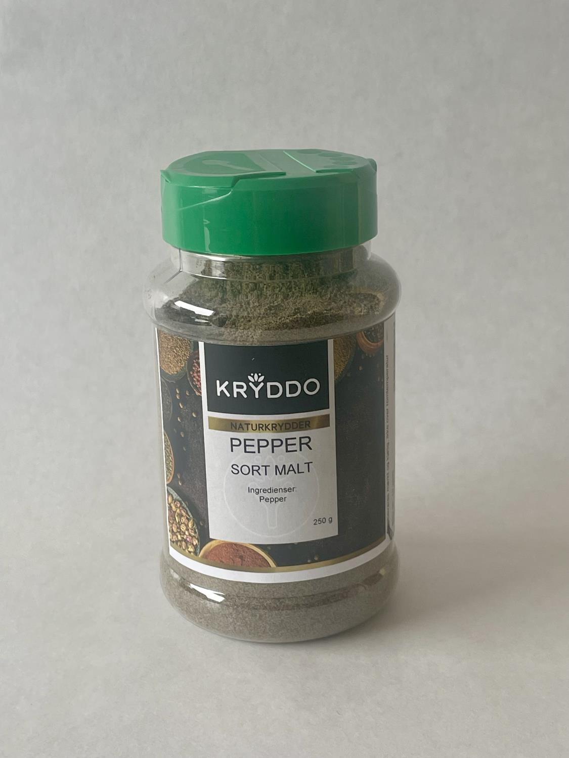 Pepper sort malt 250 gram i boks