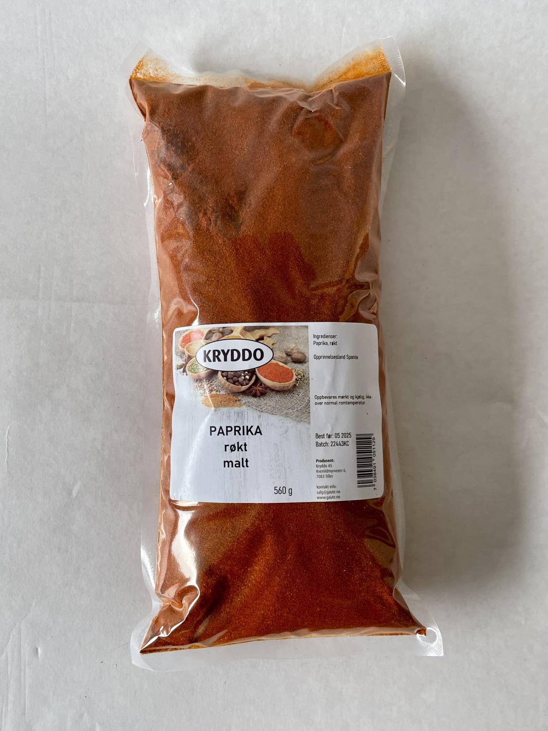 Paprika røkt 560 gram