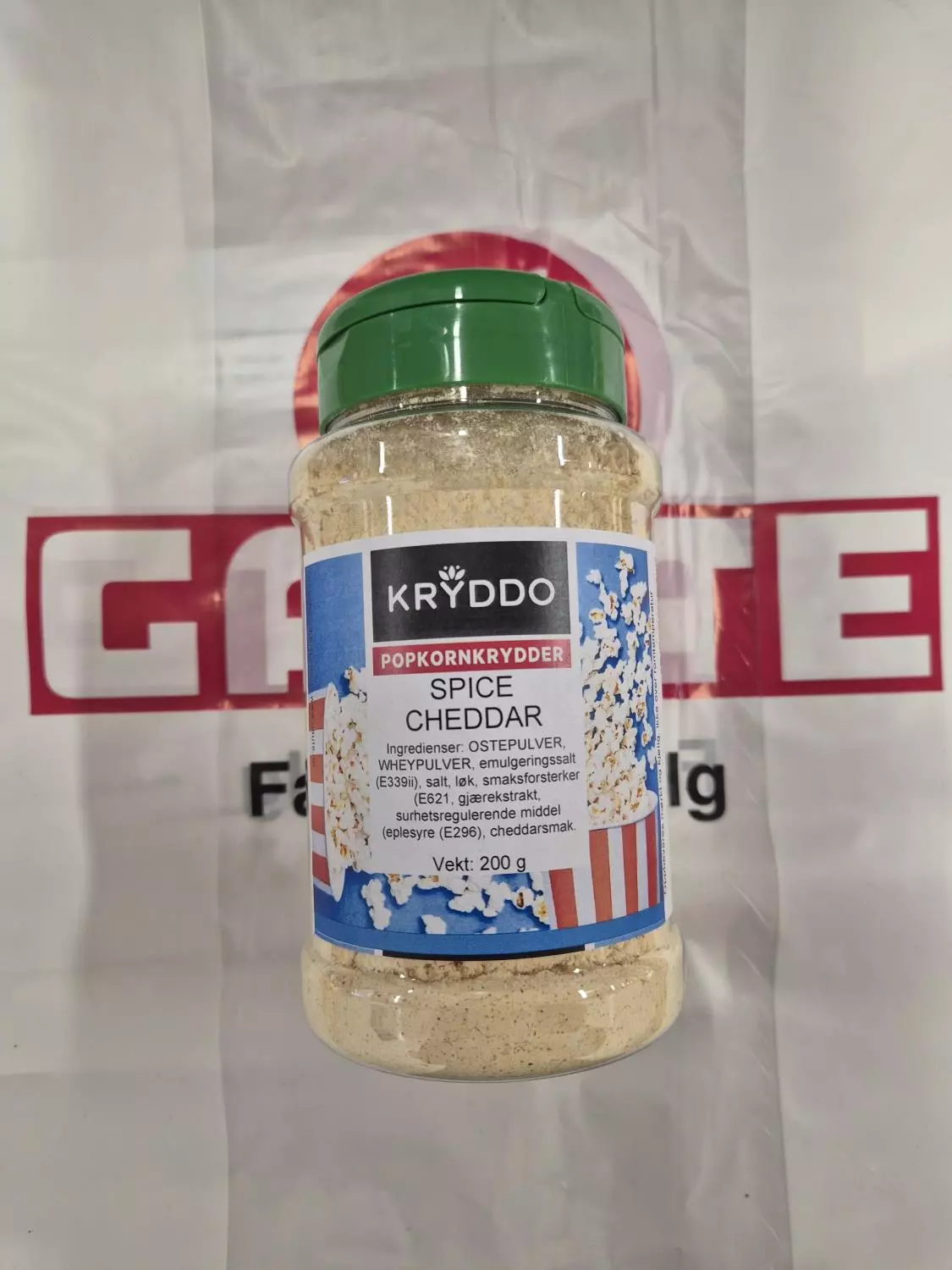 Popcornkrydder Cheddar 200 gram i boks