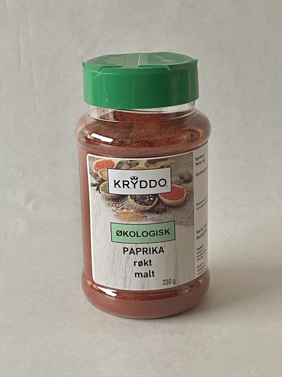 Økologisk Paprika røkt malt 230 gram
