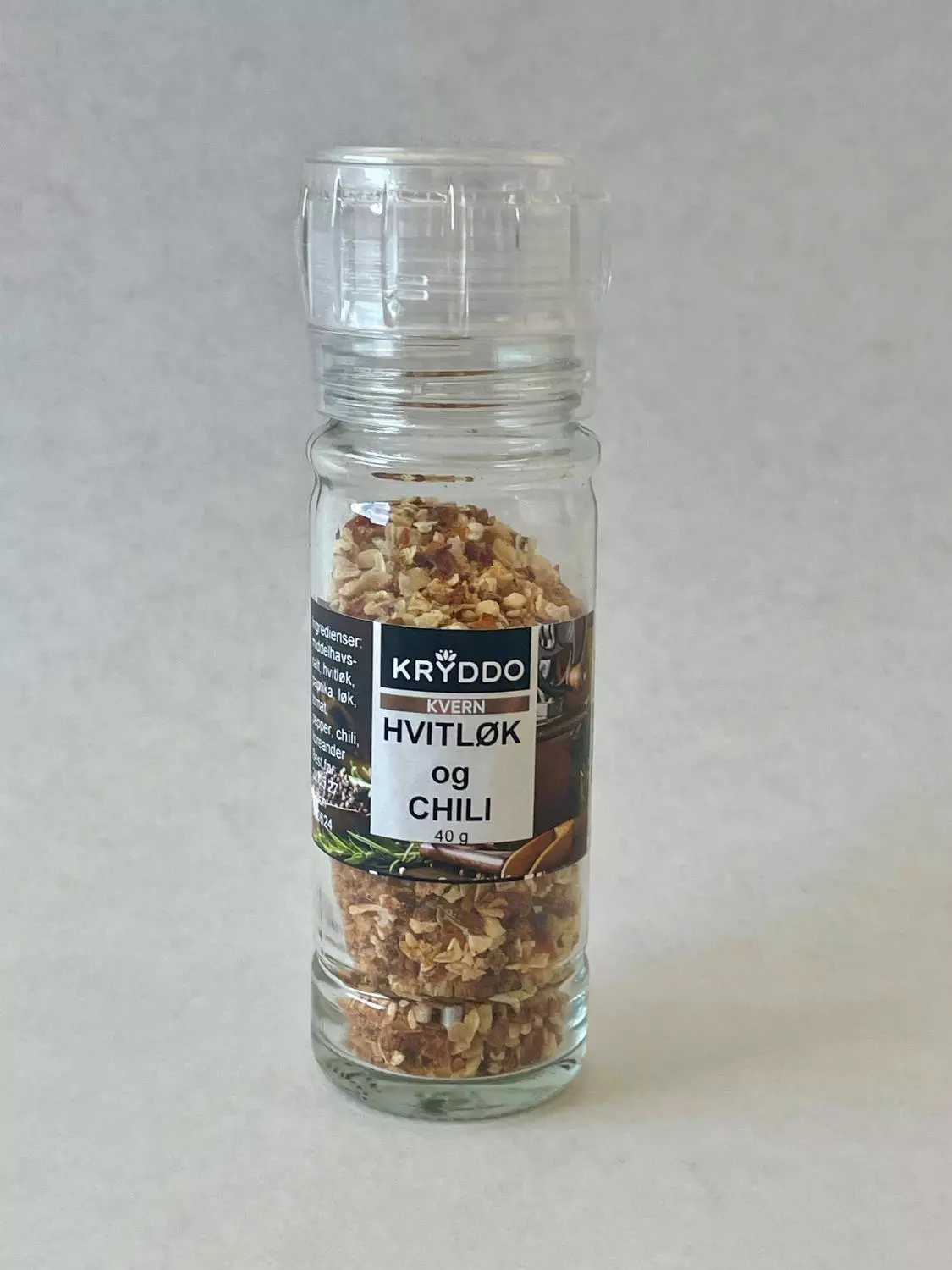 Kvern Hvitløk og Chili 40 gram