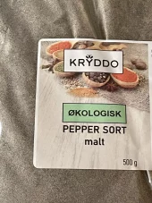 Økologisk Pepper sort malt 500 gram