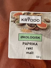 Økologisk Paprika røkt malt 500 gram