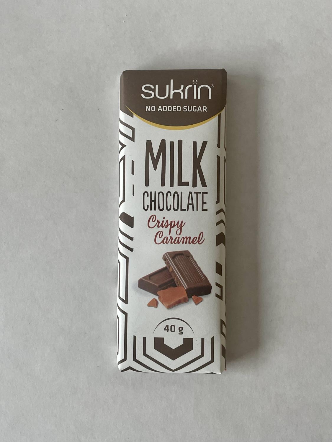 Sukrin Milk Chocolate Crispy Caramel 40 g