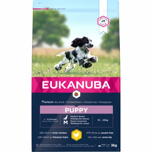 Eukanuba Puppy M Kylling 3 kg