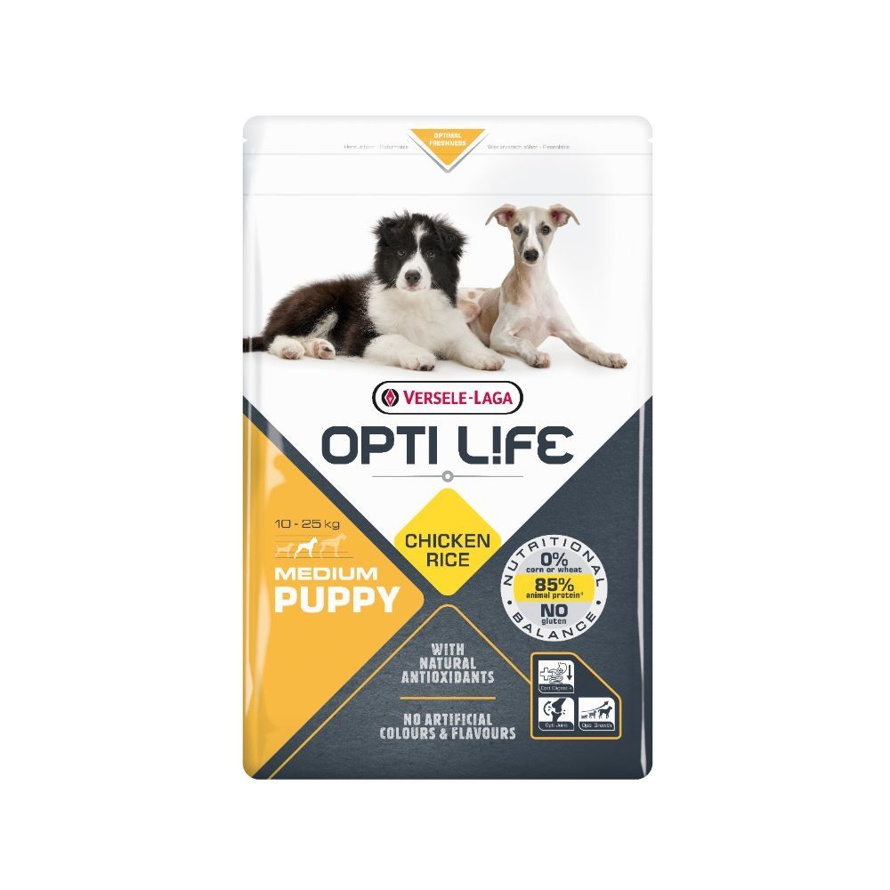 OptiLife Puppy Medium Kylling/Ris 2,5 kg