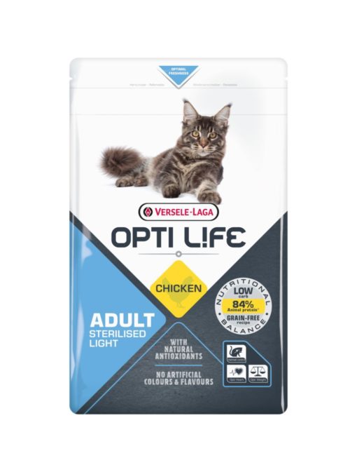 OptiLife Katt Sterilised/Light 2.5kg