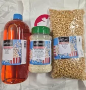 Popcorn med Sourcream/Gressløk-krydder og Popcornolje