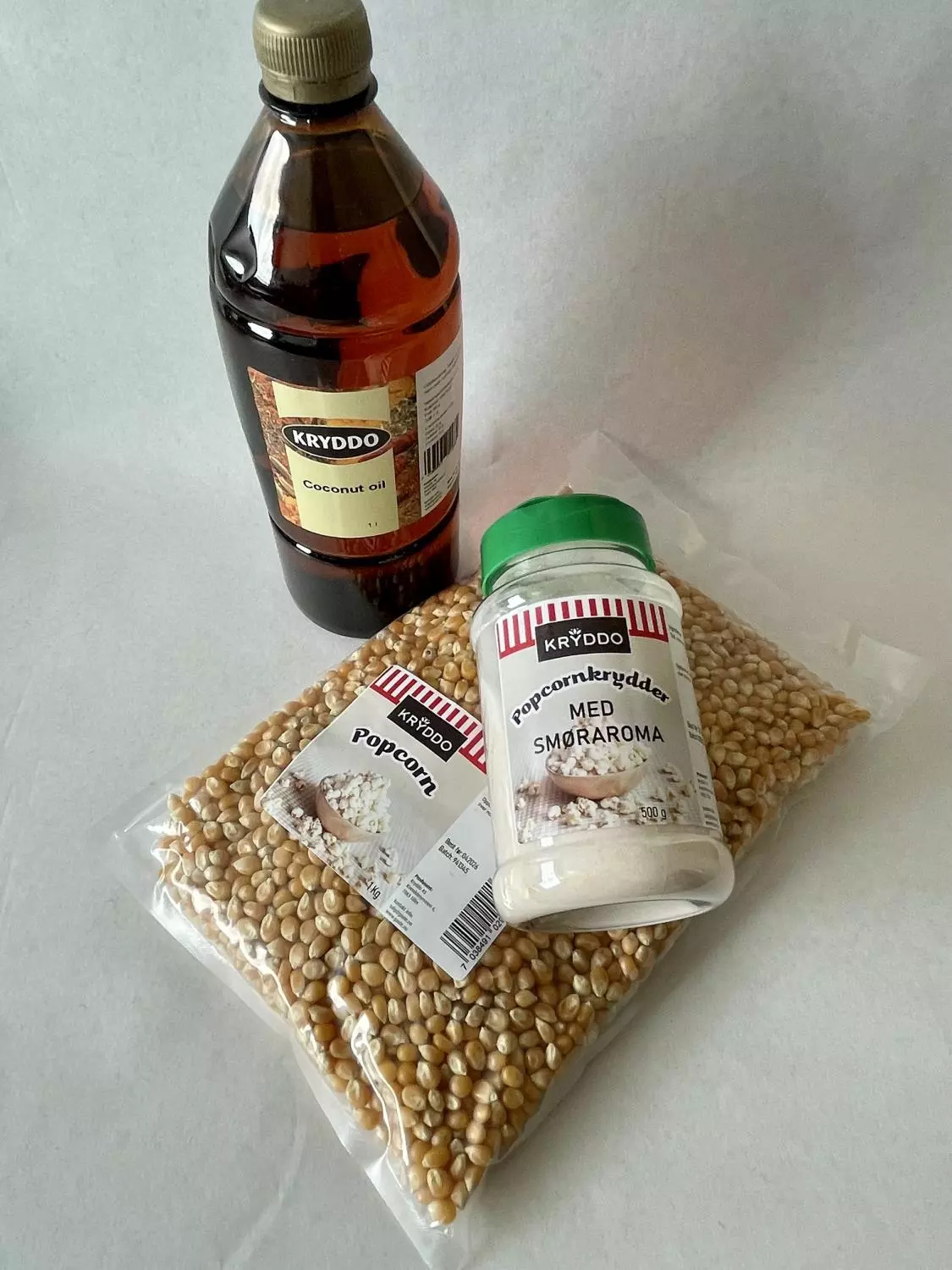 Popcorn med Smøraromakrydder og Popcornolje