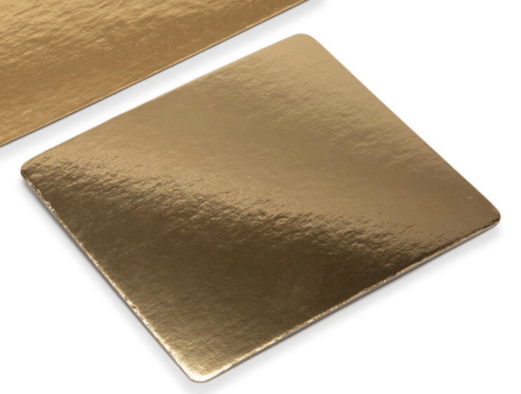 Gull/Sølv Kakebrett 32,5X32,5 25stk