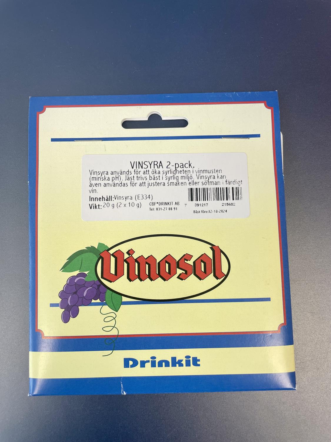 Vinosol Vinsyre 2 pk