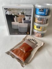 Produktpakke med Tenderflame, 4 godteribokser, Garnvik røkt bit