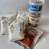 Produktpakke med vaffelmix, 4 godteribokser og Garnvik røkt bit