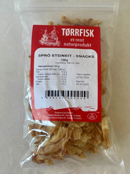 Tørrfisk Steinbit Sprø 130 gram