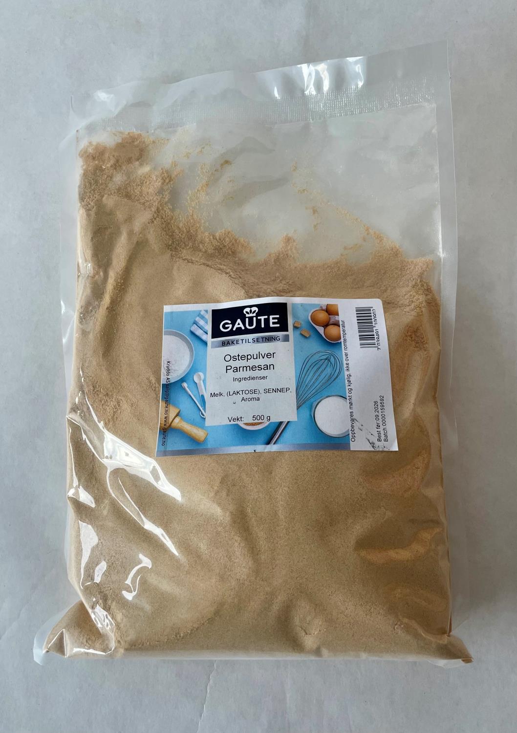 Ostepulver Parmesan 500 gram