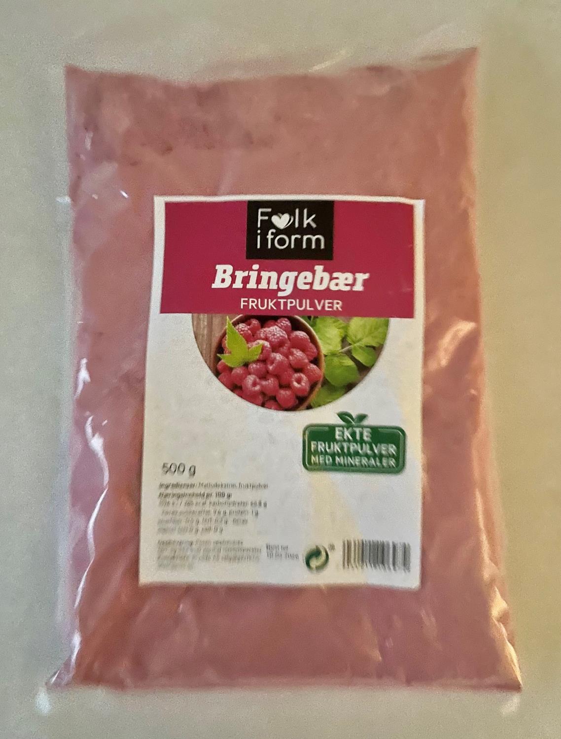 FIF Fruktpulver Bringebær 500 gram