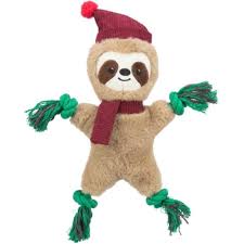 Juleleke Xmas Sloth Plysj/Tau 30cm