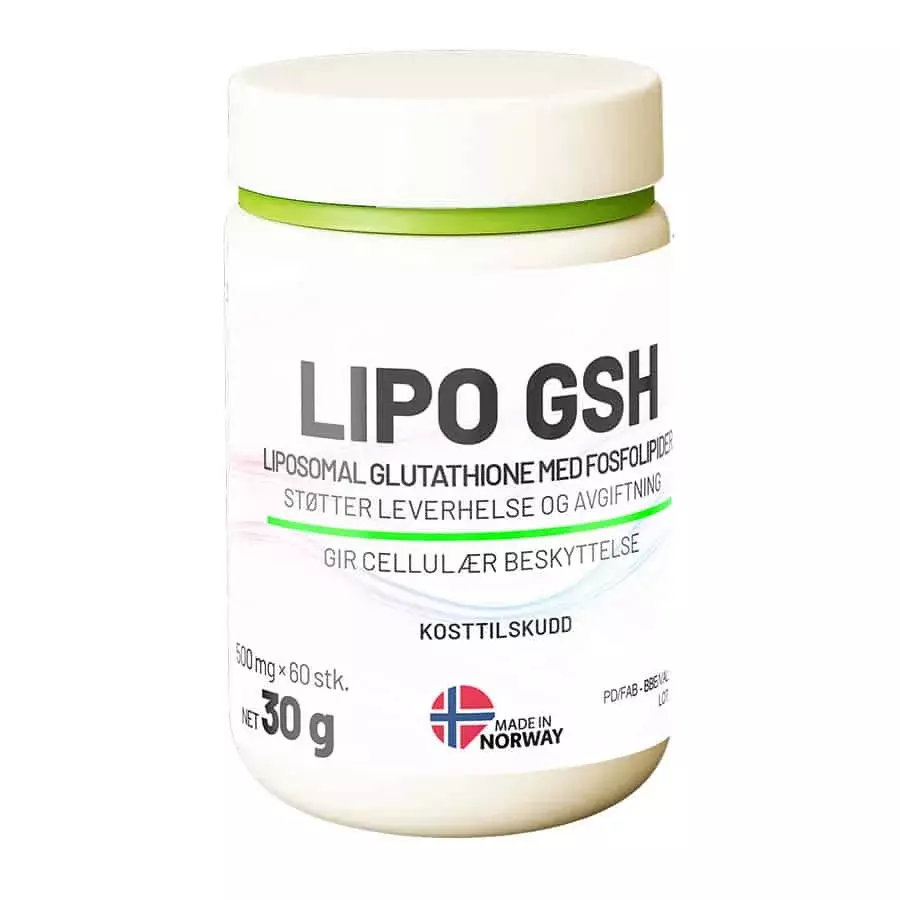 Liposomal Glutathione 60 kapsler - 500 mg