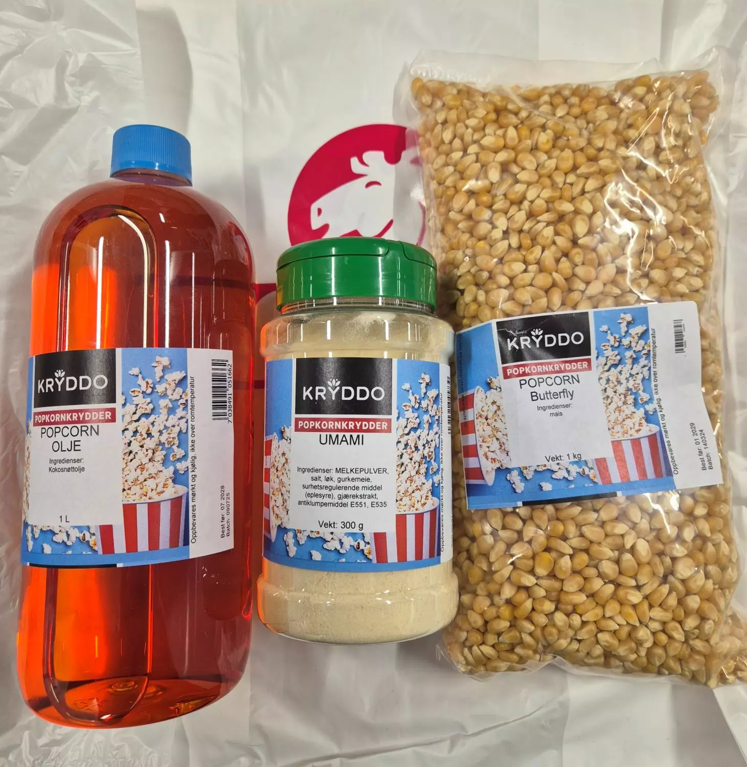Popcorn med Umamikrydder og Popcornolje