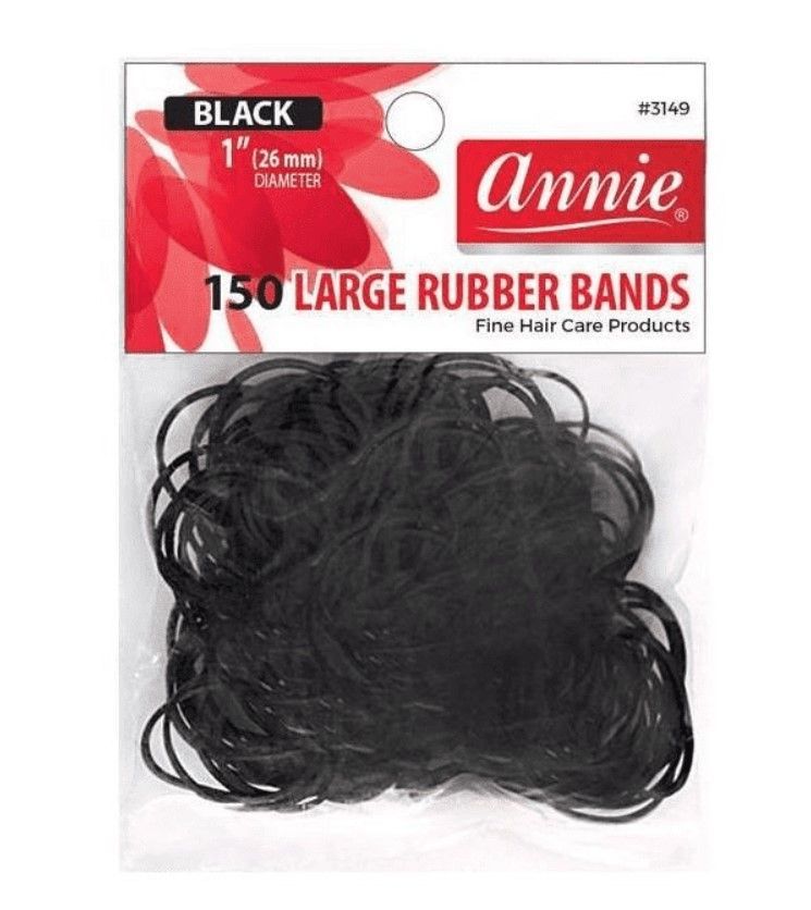 Rubber Bands Black (L) 150stk