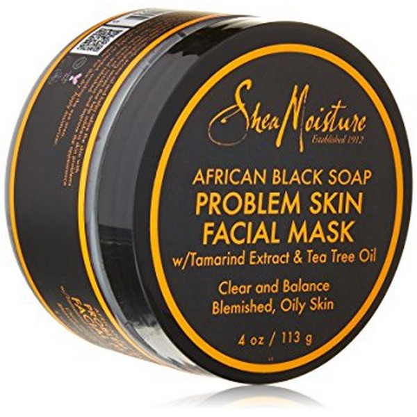 SM: African Black Soap Facial Mud Mask 4Oz