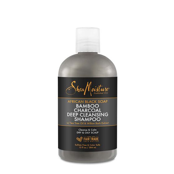 SM: African Black Soap BMBO & Charcoal Shampoo 13OZ