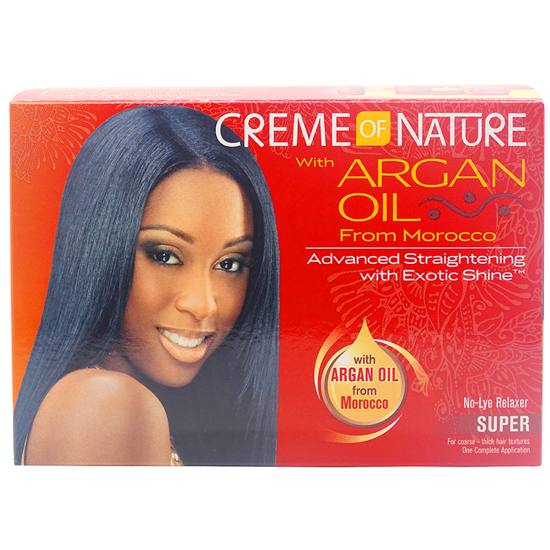 Creme of Nature Argan Oil No Lye Relaxer Kit Super