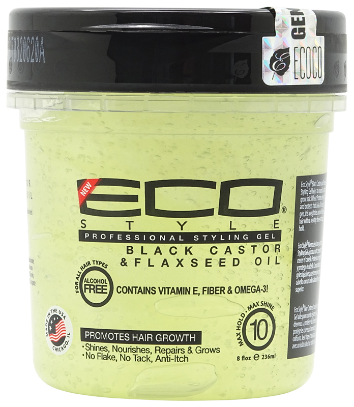 Eco Style Black Castor & Flaxseed Oil Gel 236ml