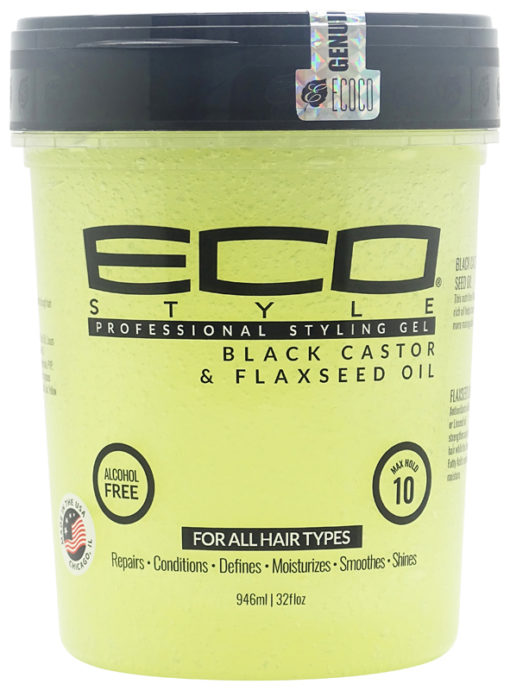 Eco Style Professional Styling Gel Blackcastor & Flaxseed Oil 946ml
