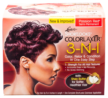 Lusters Shortlooks ColorLaxer Semi-Permanent 3 IN 1 Color, Relax & Condition red