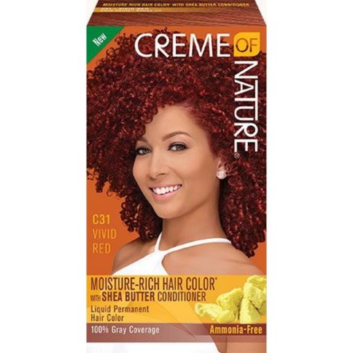 Creme Of Nature Moisture  Hair Color [Vivid Red] Kit