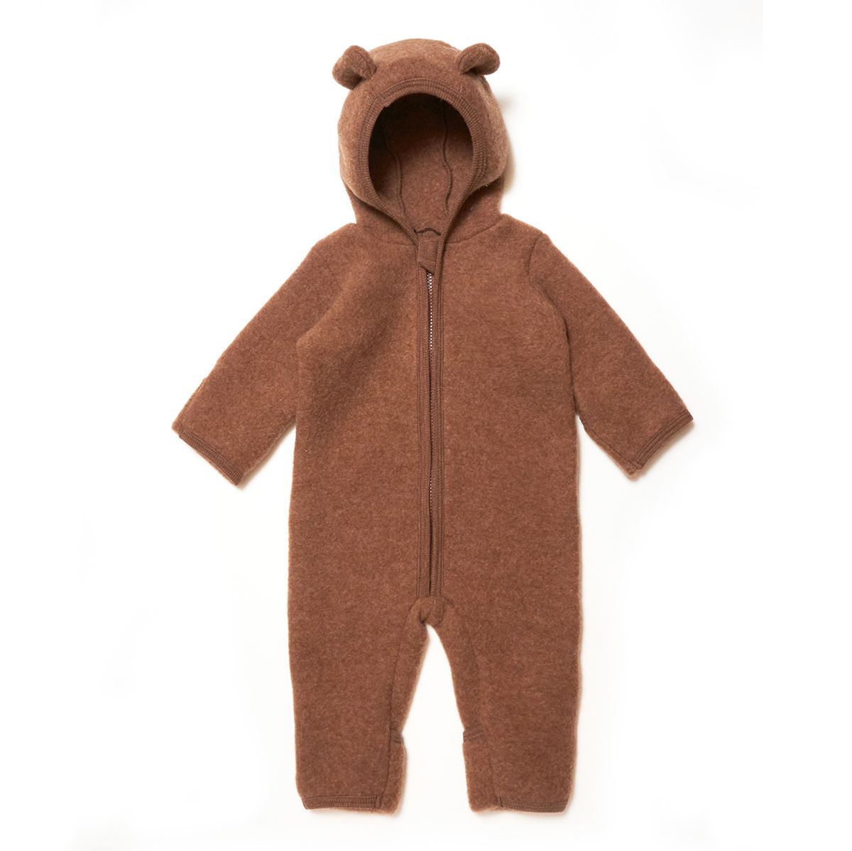 HUTTELiHUT ALLIE Babysuit w/ears Wool Fleece Caramel