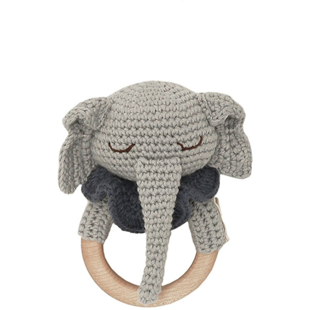 Patti Oslo Ellie Elephant Teething Ring with bell