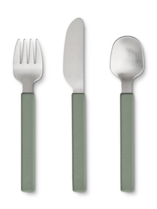 Adrian Junior Cutlery Set, Faune Green