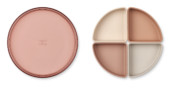 Liewood, Shawn Divider Plate, Pale Tuscany Multi Mix