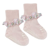 Non-slip socks Bamboo Liberty, Soft Pink