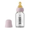 Baby Glass Bottle Complete Set 110ml - Dusky Lilac