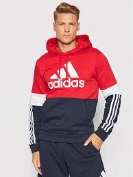 Adidas essentials fleece colorblock genser