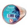 Assist Sport  Strømpetape rød, 10 pk