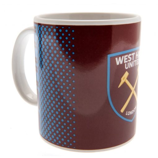 West Ham  FC MUG 110OZ Maroon/Yellow/Blue