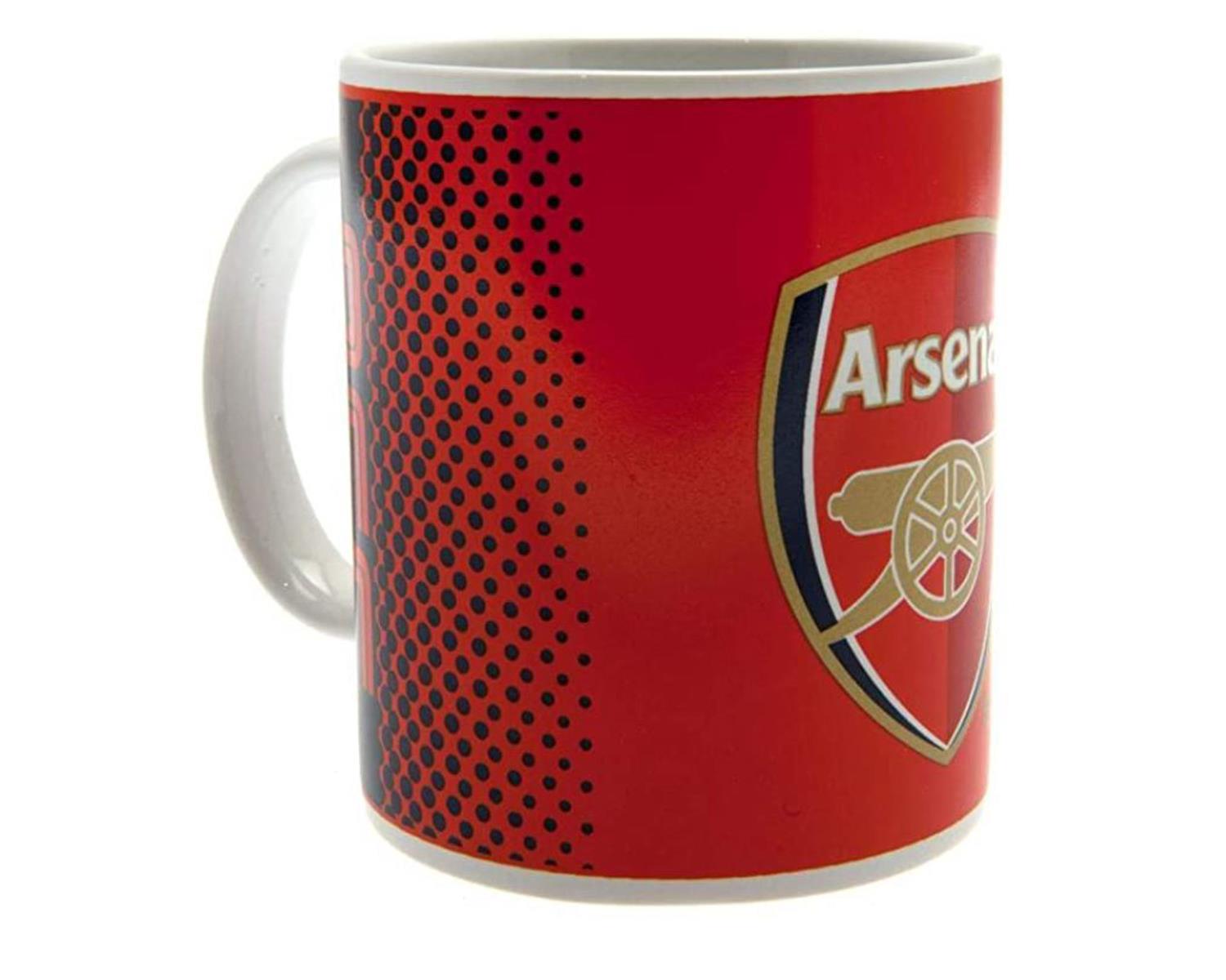 Arsenal  FC HALFTONE MUG  315Mml Blue/Red