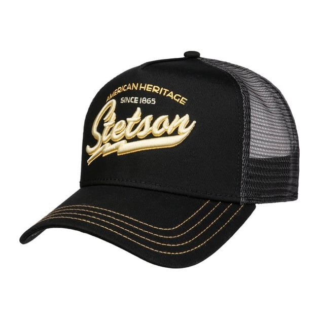 Stetson  Trucker Cap American Heritage Classic (Sort)