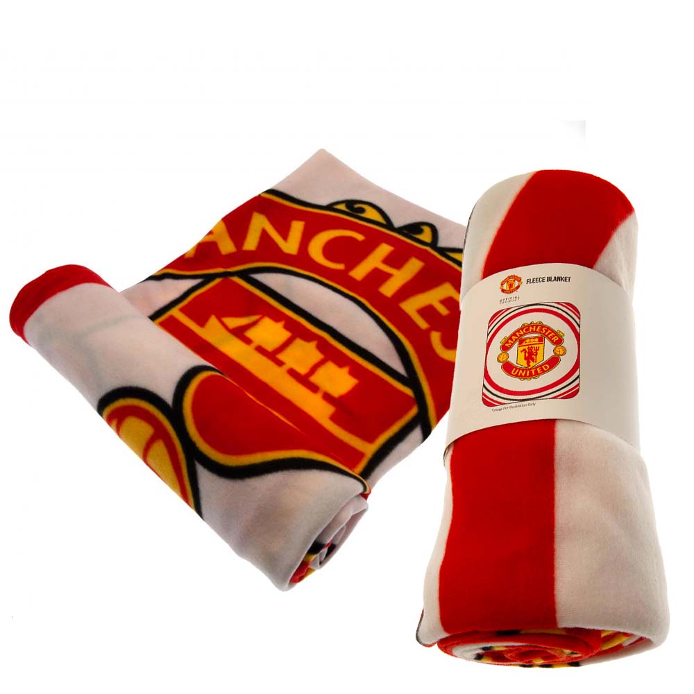 Machester United  Fc Fleece blanket Red/white 150x12