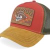 Stetson  Skull Cardinal/Yellow/Olive Trucker