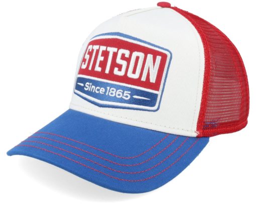Stetson  Gasoline White/Red/Royal Trucker