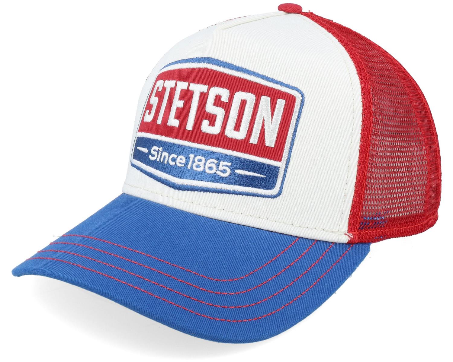 Stetson  Gasoline White/Red/Royal Trucker