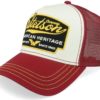 Stetson  American Heritage White/Maroon Trucker