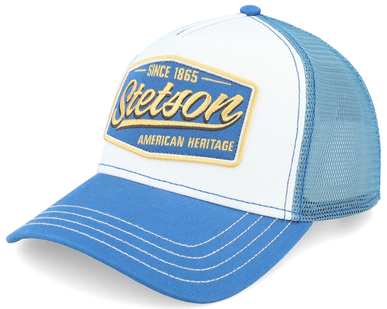 Stetson  Big Size Vintage Sky Blue/White A-Frame Trucker